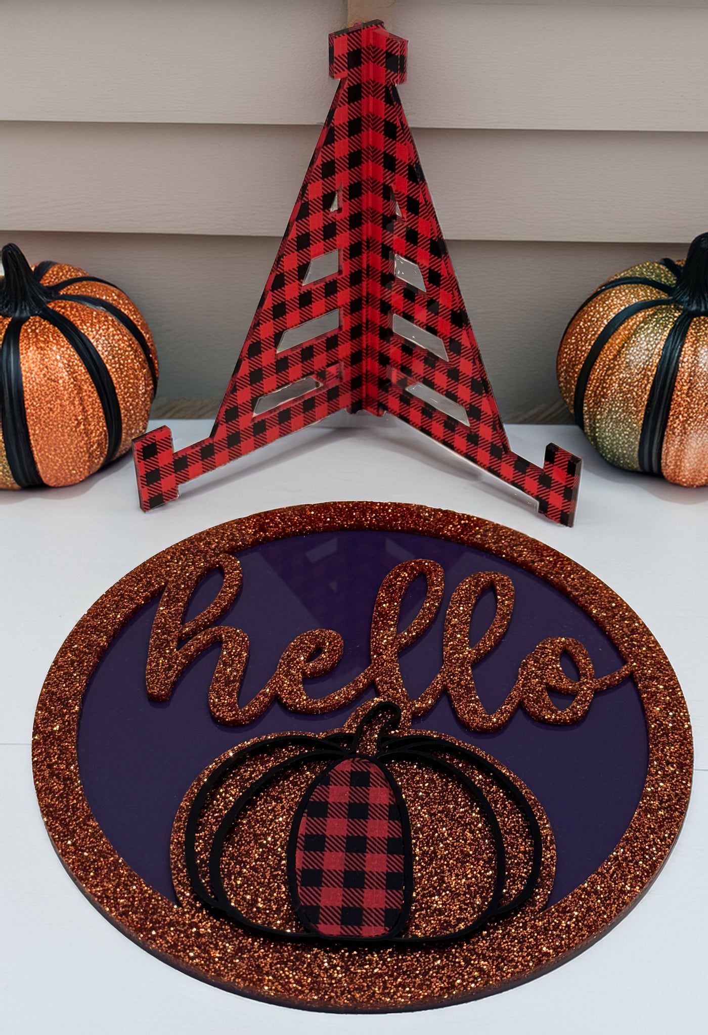 Hello Pumpkin - handmade home decor, handmade gifts online, unique handmade art, handmade wall art, acrylic on canvas paintings, handmade magnets, handmade signs for home, resin art wall decor, shattered glass art - Handmade For You
